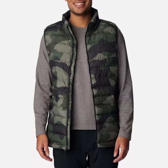 [Columbia] Men's Powder Lite Vest - Camp Print - Picture 1 of 9